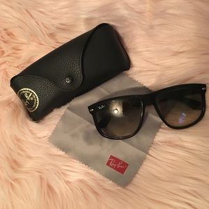 RAY-BAN flattop boyfriend sunglasses RB4147 BLACK